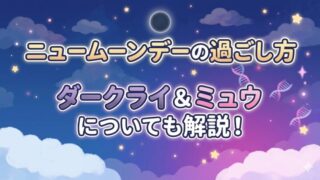 ニュームーンデーの過ごし方解説