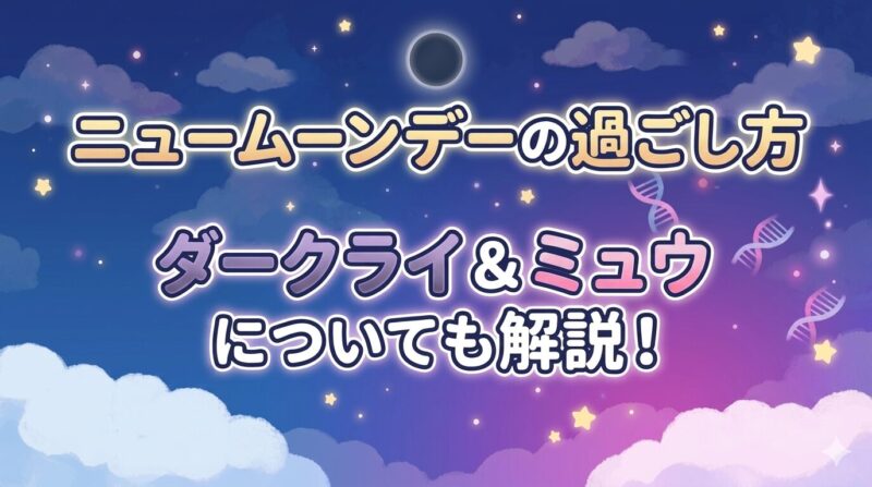 ニュームーンデーの過ごし方解説